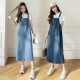 Women Denim Dresses Spring Summer Big Pocket Loose Casual