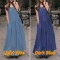 Stylish Denim Blue Dress Women's Summer Sundress Casual