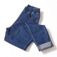 Jeans high waist plus size  skinny  pocket  Denim pencil pant