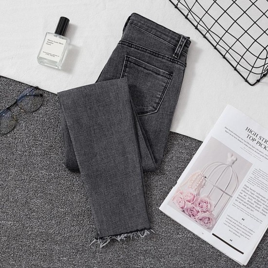 Denim Black Jeans  Stretch Bottoms Skinny Pants