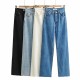 Washed Denim Jeans Women Pants Wide Leg Trousers Female Casual Washed Denim Jeans Women Pants Wide Leg Trousers Female Casual