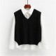 Vest Women Solid Short Loose Trendy Style Sleeveless