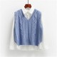 Vest Women Solid Short Loose Trendy Style Sleeveless