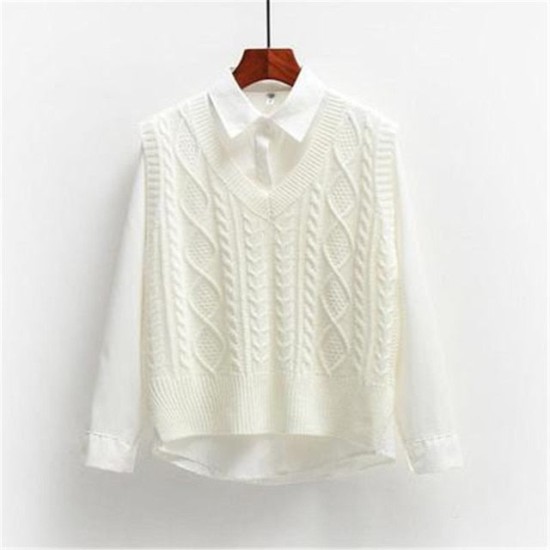 Vest Women Solid Short Loose Trendy Style Sleeveless
