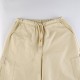 Light Khaki Cargo Streetwear Big Pocket Patchwork Casual Pants