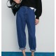 Denim High Waist Streetwear Harem Pants