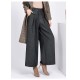 pants female high waist pleated wide leg pants capris for women trousers