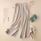 Cotton linen straight loose wide-leg 8 colors pants