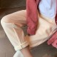 Capris Wide Leg High Waist Chenille Thicken Corduroy Ankle-Length Trousers