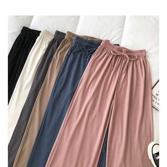 Style Wide Leg Long Pants Women Female Pants High Waist Trousers