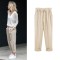 Linen Cotton Candy Color Casual Harem Pant